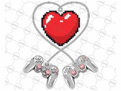Valentine's Day Video Game Controller Heart Gamer Svg, Funny Gamer Valentine Svg, Digital Download