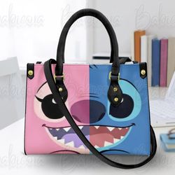 Stitch Angel Disney Bag, Lilo And Stitch Leather Handbag Wallet, Disney Shoulder Bag
