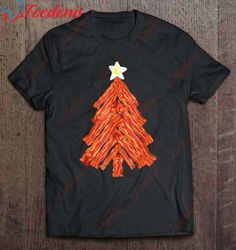 Funny Bacon Christmas Tree Shirt, Mens Christmas Shirts  Wear Love, Share Beauty
