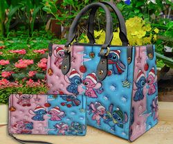 Stitch Disney Bag, Lilo And Stitch Leather Handbag Wallet, Disney Shoulder Bag