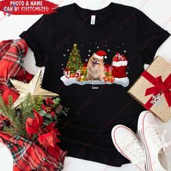 Custom Dog Christmas T-shirt, Funny Holiday Sweater  Wear Love, Share Beauty