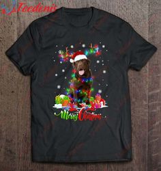 Funny Chocolate Lab Dog Merry Christmas Party Family T-Shirt, Funny Christmas Sweaters Mens  Wear Love, Share Beauty