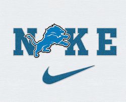 Nike Detroit Lions Embroidery Effect, Nike Svg, Football Team Svg, Nfl Logo, NfL,Nfl Design 50