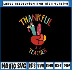 Peace Hand Sign Turkey Svg, Funny Thankful Teacher Thanksgiving Svg, Thanksgiving Png Svg, Digital Download