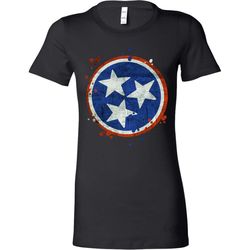Tennessee State Vintage Grunge Flag U.S Bella Shirt