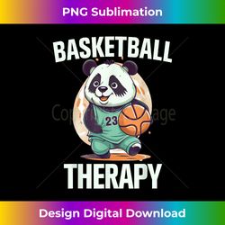 Basketball Is My Therapy Cute Basketball Panda Bball lover - Bespoke Sublimation Digital File - Lively and Captivating Visuals