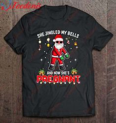 Funny Christmas Pregnancy Announcement For Dad Shirt, Christmas T Shirts Family  Wear Love, Share Beauty