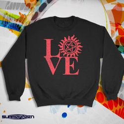 Love Hunting Supernatural Symbol Women&8217S Sweatshirt