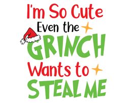 Grinch Christmas SVG, christmas svg, grinch svg, grinchy green svg, funny grinch svg, cute grinch svg, santa hat svg 154