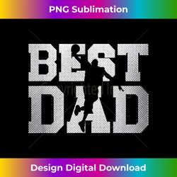 Best Basketball Dad Funny Father's Day Vintage Men Sports - Eco-Friendly Sublimation PNG Download - Channel Your Creative Rebel