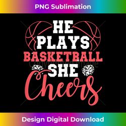 funny basketball cheer mom of cheerleader basketball - eco-friendly sublimation png download - lively and captivating visuals