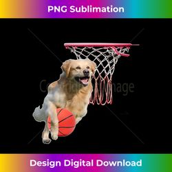 Golden Retriever Dog Dogs Playing Basketball, Funny Cute - Timeless PNG Sublimation Download - Tailor-Made for Sublimation Craftsmanship