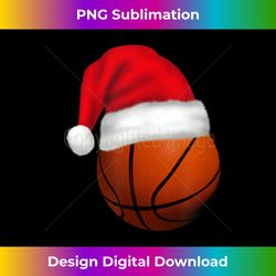 Basketball Santa Hat Funny Christmas Men Women Kids - Urban Sublimation PNG Design - Access the Spectrum of Sublimation Artistry