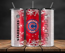 Chicago Cubs Png,Christmas MLB Tumbler Png , MLB Christmas Tumbler Wrap 50