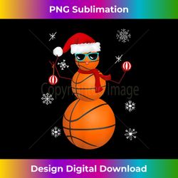 basketball snowman santa claus christmas hat funny baller - eco-friendly sublimation png download - challenge creative boundaries