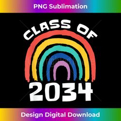 CLASS of 2034 Rainbow Grow With Me School Teacher Student - Chic Sublimation Digital Download - Striking & Memorable Impressions