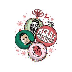 Merry Christmas Horror Characters SVG Graphic Design File