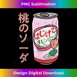 Japanese Peach Soda Can Aesthetic Cute Soft Drink Japan Gift Tank Top - Futuristic PNG Sublimation File - Reimagine Your Sublimation Pieces