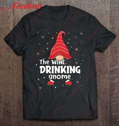 Drinking Gnome Family Matching Christmas Funny Gift Pajama Shirt, Plus Size Ladies Christmas Sweaters  Wear Love, Share