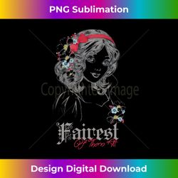 Disney Snow White Fairest Of Them All Modern Princess Sketch Long Sleeve - Bespoke Sublimation Digital File - Animate Your Creative Concepts