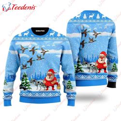 Duck Hunting Christmas Ugly Christmas Sweater, Kids Ugly Sweater Christmas Party  Wear Love, Share Beauty