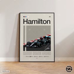 Lewis Hamilton Poster, Formula One Poster, F1 Racing Poster, Motorsports, Formula 1 Poster, Formula 1 Gifts, Car Poster,