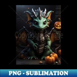 halloween baby dragon - high-resolution png sublimation file - capture imagination with every detail