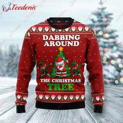 Dabbing Around The Christmas Tree Ugly Christmas Sweater, Ugly Sweater Ideas For School  Wear Love, Share Beauty
