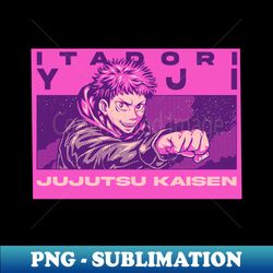 Itadori Yuji Artwork - PNG Transparent Digital Download File for Sublimation - Unlock Vibrant Sublimation Designs