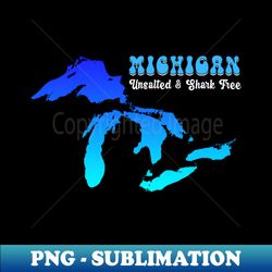 Michigan The Great Lakes State - PNG Transparent Sublimation File - Unleash Your Creativity