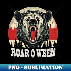 Vintage Savage Bear Roar O Ween - Premium Sublimation Digital Download - Transform Your Sublimation Creations