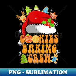 Cookie Baking Crew Christmas Santa Family Gingerbread Team - PNG Transparent Digital Download File for Sublimation - Capture Imagination with Every Detail