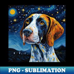 English Pointer Starry Night - Special Edition Sublimation PNG File - Add a Festive Touch to Every Day