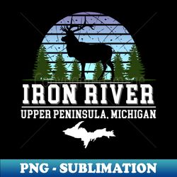 Iron River Michigan - High-Quality PNG Sublimation Download - Add a Festive Touch to Every Day