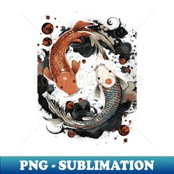 Koi Fish in a Pond - Professional Sublimation Digital Download - Perfect for Creative Projects