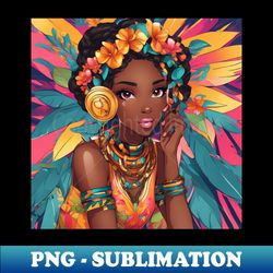 Most Beautiful Black African Girl - Elegant Sublimation PNG Download - Transform Your Sublimation Creations