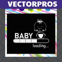 baby loading, baby svg, baby shirt, baby gift, baby birthday, awesome baby, gift from parents, cute shark, baby lover sv