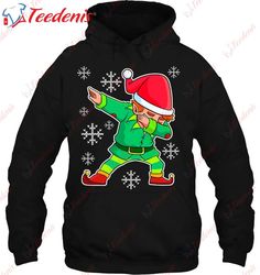 Elf Dabbing Christmas Matching Xmas Kids Boys T-Shirt, Christmas Shirts Funny  Wear Love, Share Beauty