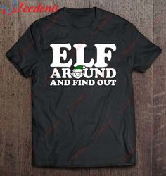 Elf Funny Ugly Christmas Sweater Party Xmas Mens Womens Shirt, Christmas Family T Shirts  Wear Love, Share Beauty