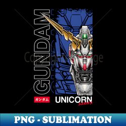 Unicorn Gundam Fan Art - Premium PNG Sublimation File - Unleash Your Creativity