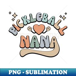 retro pickleball nana mothers day - decorative sublimation png file - instantly transform your sublimation projects