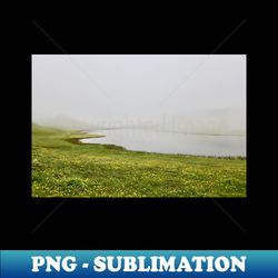 fog  lake  flowers  swiss artwork photography - vintage sublimation png download - spice up your sublimation projects