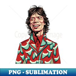 Mick Jagger Christmas - Artistic Sublimation Digital File - Enhance Your Apparel with Stunning Detail