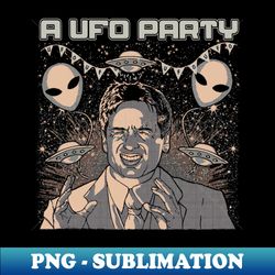 A UFO PARTY - Creative Sublimation PNG Download - Stunning Sublimation Graphics