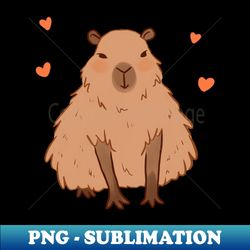 cute capybara art - premium png sublimation file - spice up your sublimation projects
