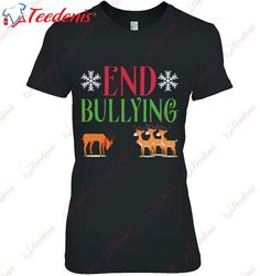 End Bullying Rudolph Red Nosed Reindeer Christmas T-Shirt, Funny Christmas Shirts Mens  Wear Love, Share Beauty