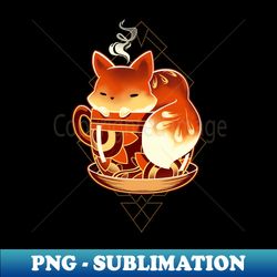 Cup of Fox - cute coffee animal - Digital Sublimation Download File - Revolutionize Your Designs