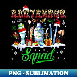Bartender Squad Christmas Santa Reindeer Elf Bartender Tools - Digital Sublimation Download File - Perfect for Sublimation Art