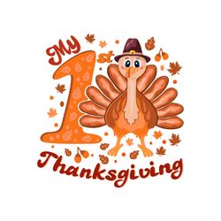 My First Thanksgiving Turkey Face SVG Cutting Digital File