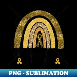 in september we wear golden ribbon for childhood cancer - png sublimation digital download - revolutionize your designs